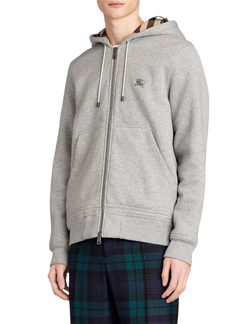 burberry crewneck mens|grey Burberry zip up hoodie.